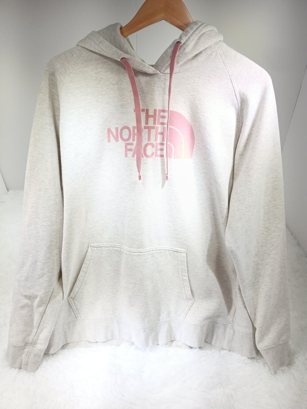 The North Face Light Gray Pullover Hoodie- Women's Size XL